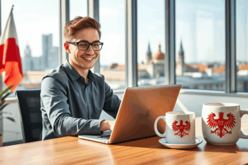 Osoba składająca szybki wniosek o wsparcie finansowe online
