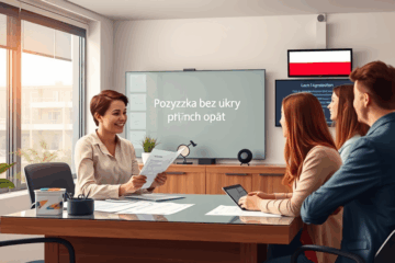 Grafika przedstawiająca pożyczkę bez dodatkowych opłat, symbolizującą przejrzyste warunki finansowe.
