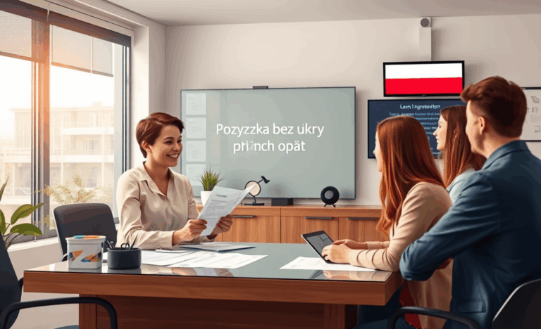 Grafika przedstawiająca pożyczkę bez dodatkowych opłat, symbolizującą przejrzyste warunki finansowe.