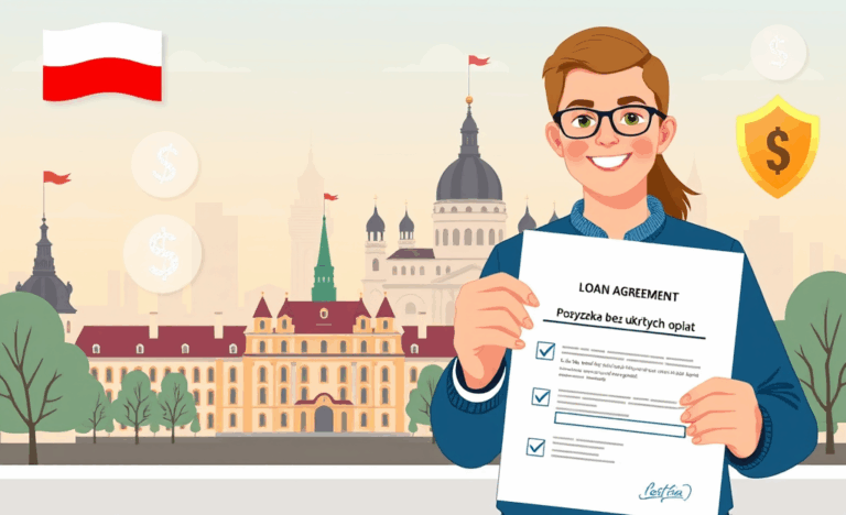 Grafika przedstawiająca przejrzystą ofertę pożyczki bez ukrytych opłat