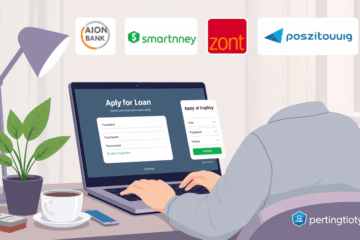 Grafika przedstawiająca cyfrowe pożyczki online dostępne na platformach finansowych.