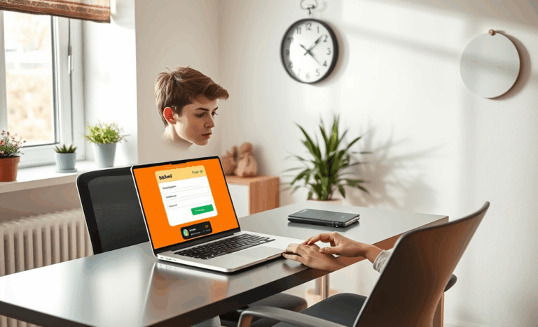 Osoba korzystająca z laptopa do uzyskania kredytu online w 5 minut