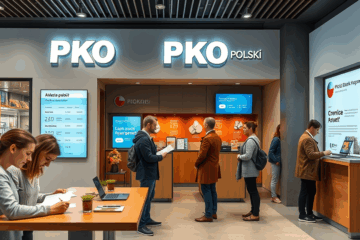 Osoba składająca wniosek o kredyt online w PKO Banku Polskim