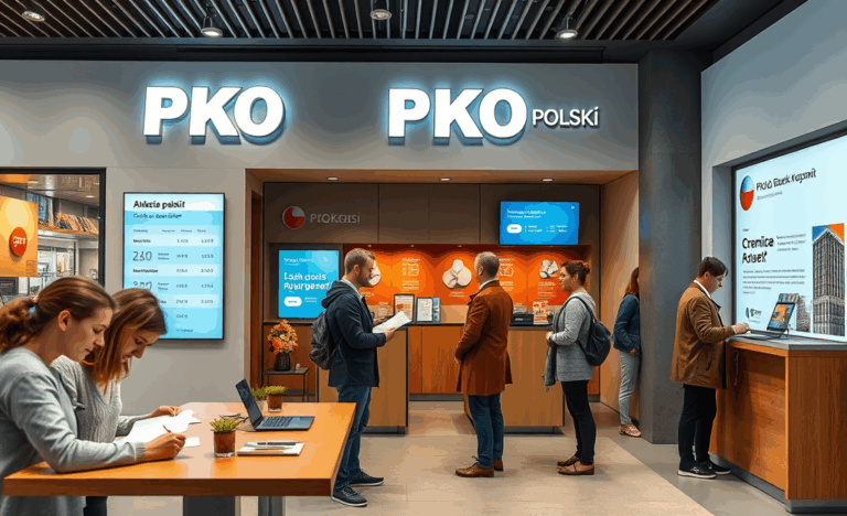 Osoba składająca wniosek o kredyt online w PKO Banku Polskim